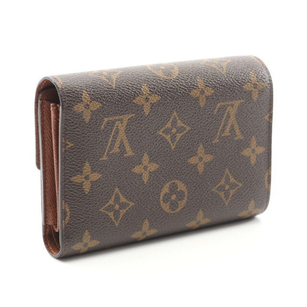 Louis Vuitton Portefeuille Brown Canvas Alexandra Monogram Wallet Tri